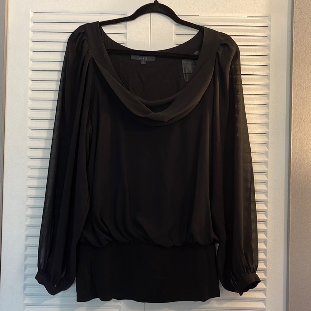 Black long sleeves blouse